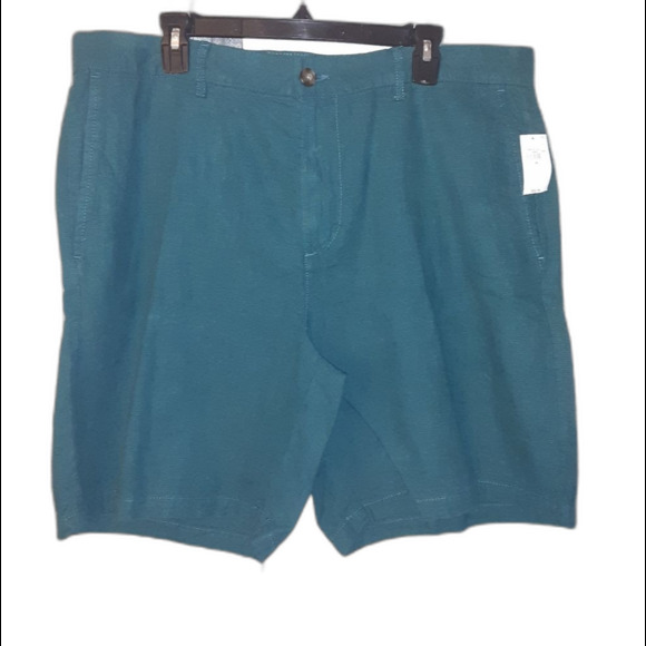 Old Navy Green Slim Fit Linen Blend Size 38 Shorts NWT - Picture 1 of 8